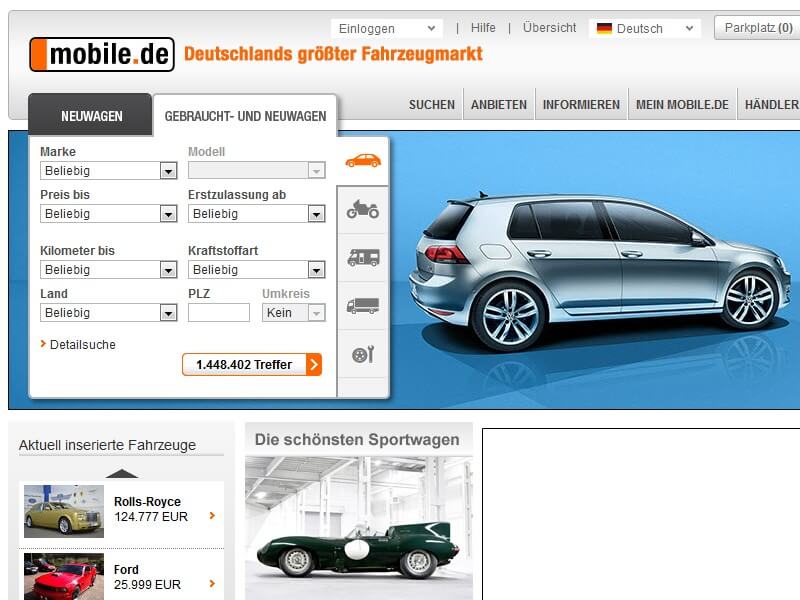 Read more about the article Populiariausi automobilių skelbimai Vokietijoje